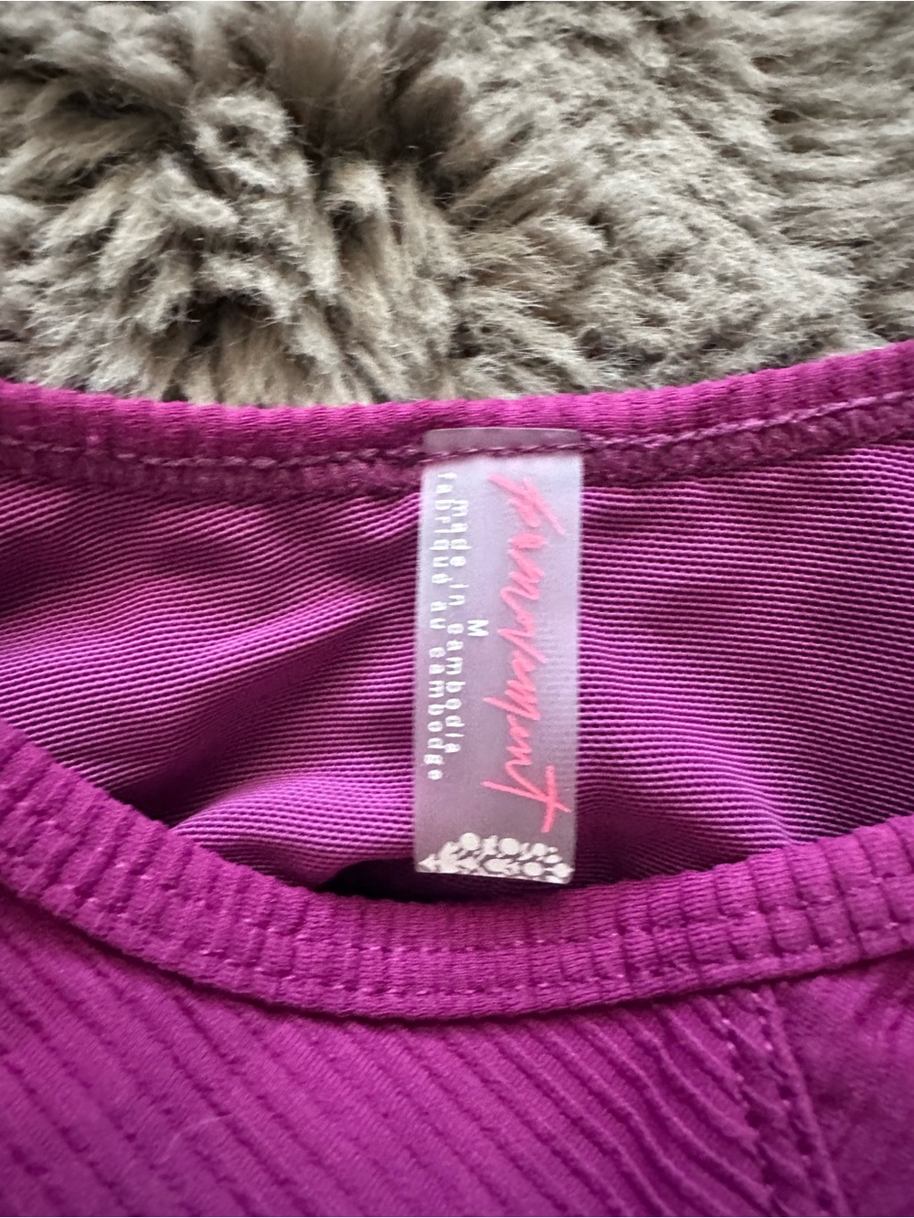 Free People Ruffle Me Up Bra & Ruffle Me Up Skirt in Wild Raspberry - Picture 4 of 9
